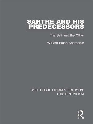 cover image of Sartre and his Predecessors